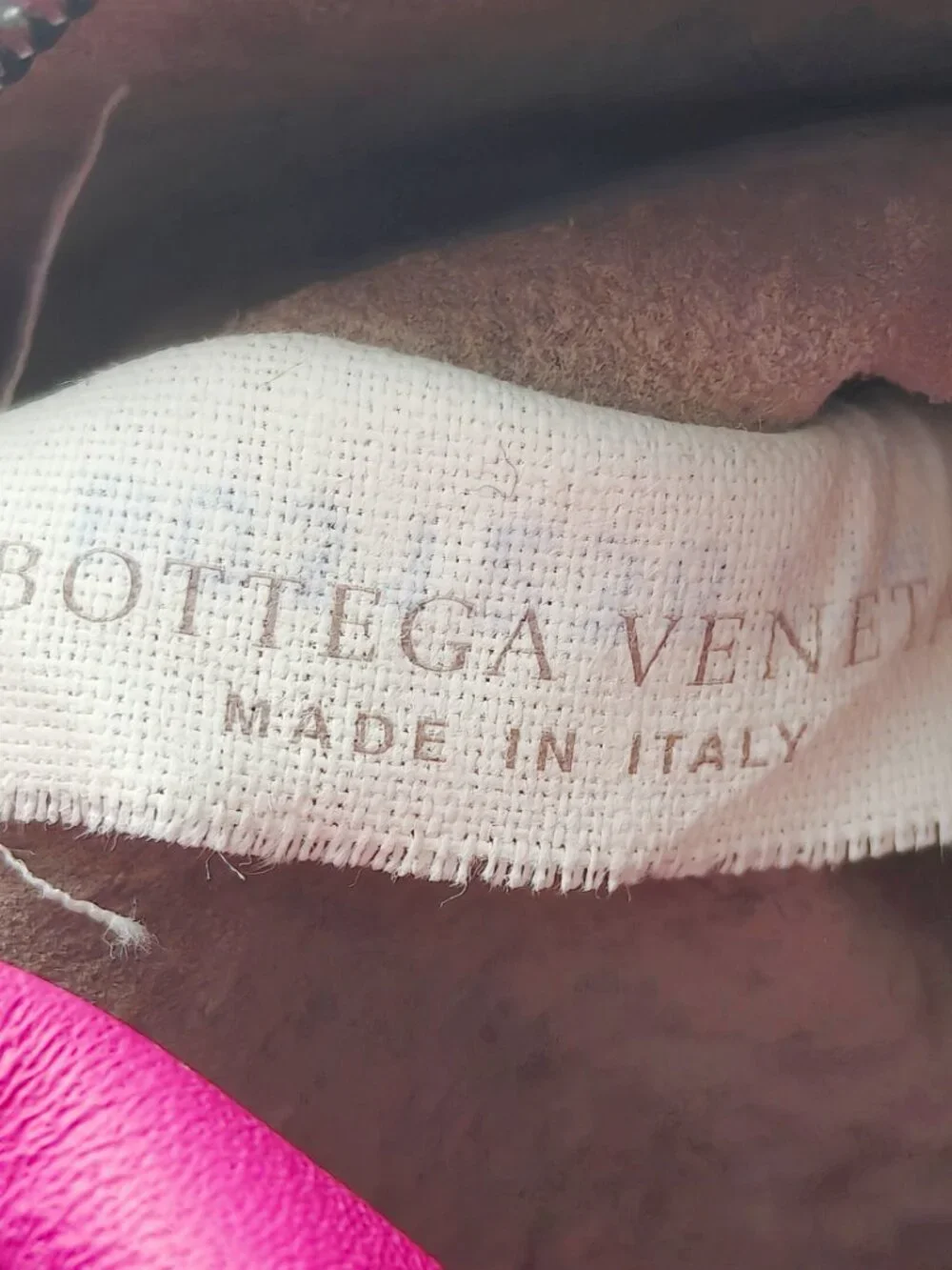 Bottega Veneta Intrecciato Pink Leather Clutch Bag Woven Wallet Purse